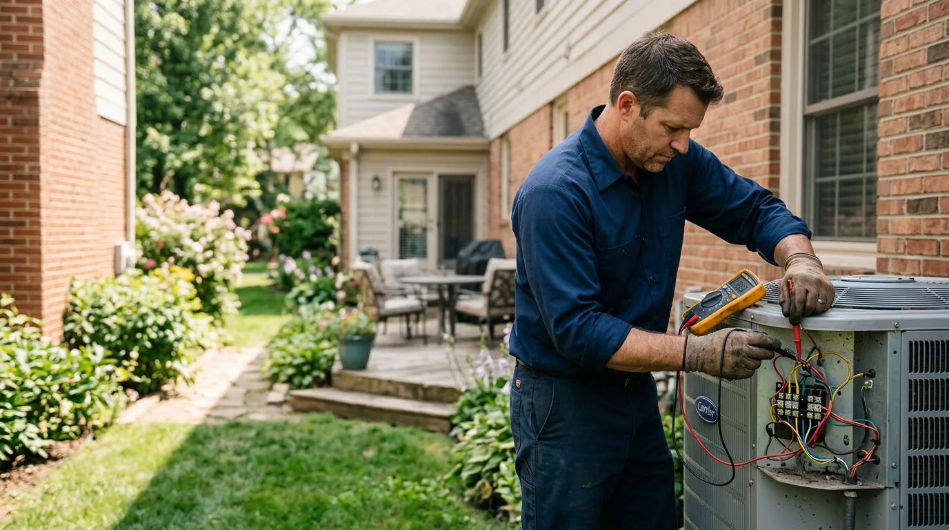 HVAC technician working near Rowland Heights, CA